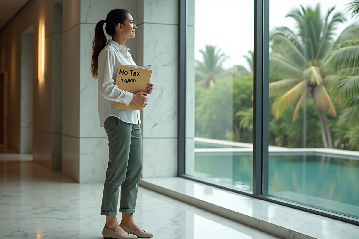 Jeune femme dans un bureau moderne avec document